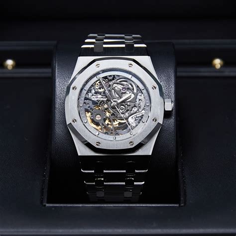 audemars piguet blanc|audemars piguet black skeleton.